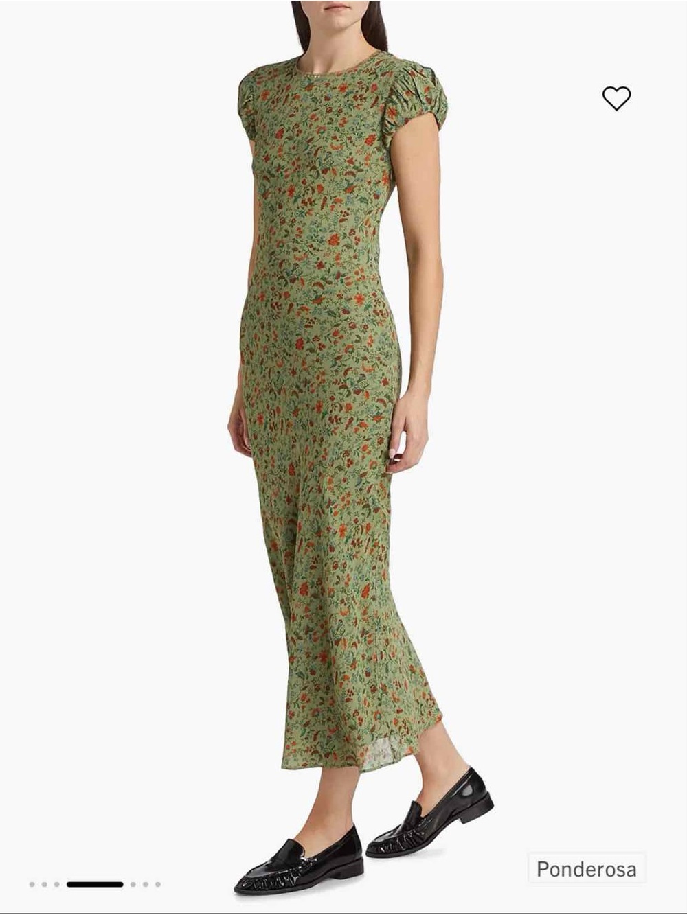 NWT Reformation Leana Midi Dress in Ponderosa Size 0 - Picture 4 of 9